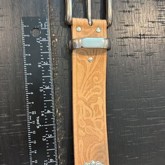 Embossed Western Cowgirl Cabochon Heavy Duty Leather USA Medium Rodeo Festival‍‍ - Picture 6 of 9